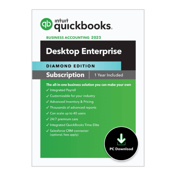 Intuit QuickBooks Desktop Enterprise 2023 Diamond Accounting